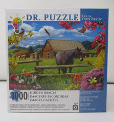 Dr. Puzzle Springtime On The Range 1000-Piece Hidden Images Puzzle
