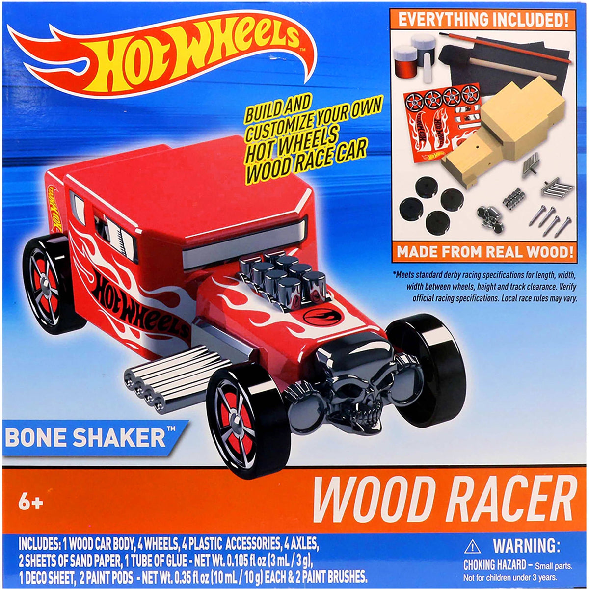 Hot Wheels Wood Racers Bone Shaker — Wooden Collector Car