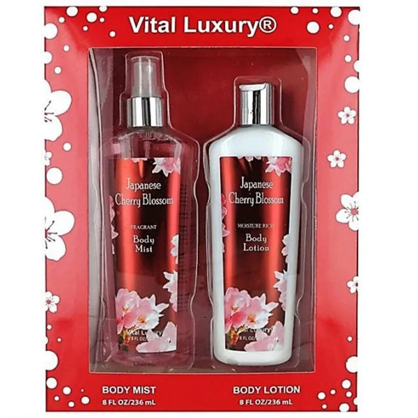 Vital Luxury Japanese Cherry Blossom Body Mist & Lotion Set