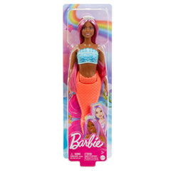 Barbie Mermaid Doll – Magenta Hair, Shell Bodice & Red Tail