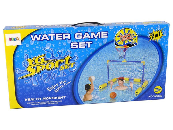 YUE GUAN 2-in-1 Water Sports Play Set – Soccer Goal & Basketball