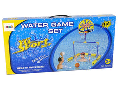 YUE GUAN 2-in-1 Water Sports Play Set – Soccer Goal & Basketball
