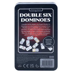 Goliath Pressman Double Six Dominoes Set | 10 Games, Tin Case