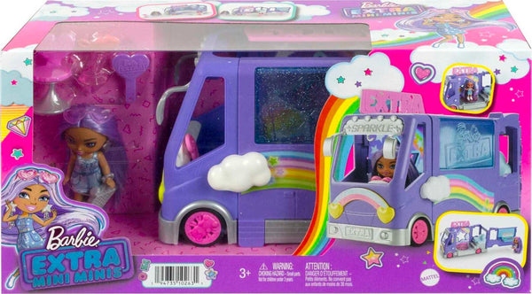 Barbie Extra Mini Minis Tour Bus Playset with Doll