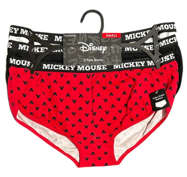 Mickey Mouse Boyshort Underwear – 3 Pack | Size Small