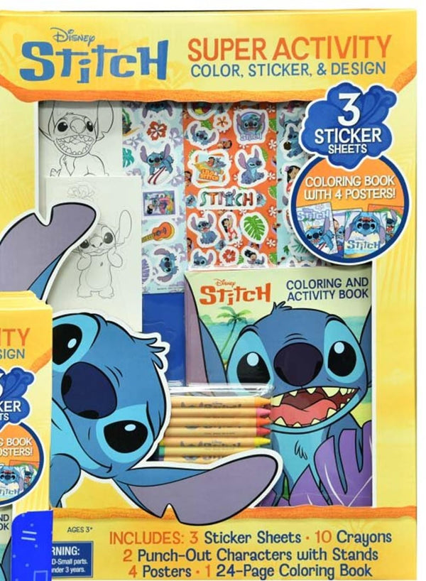 Disney Stitch Super Activity Set – Coloring, Stickers & Posters