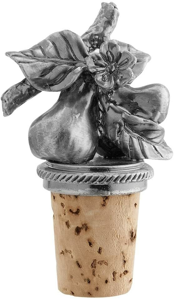 Epic Pear Pewter Bottle Stopper – Decorative Wine Stopper