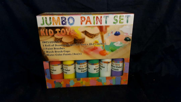 Global USA Jumbo 11-Piece Kids Paint Set with Paper & Brushes