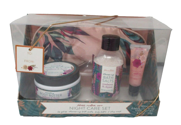 Johnson Parker Deluxe Night Care Set | Body Butter, Shimmer Salts & Lip Gloss