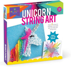 PlayMonster Craft-tastic Unicorn String Art Kit – Makes 2 Large Canvases