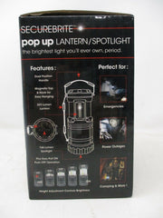 Securebrite Pop Up COB Lantern & Spotlight – Silver