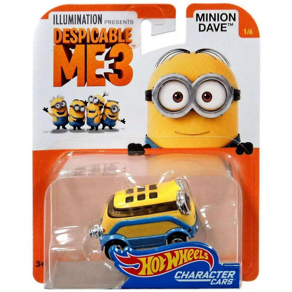 Hot Wheels Despicable Me 3 Minion Dave 1:64 Scale Die-Cast Car