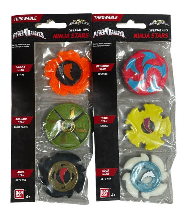 Bandai Power Rangers Super Ninja Steel Special Ops Ninja Stars Set