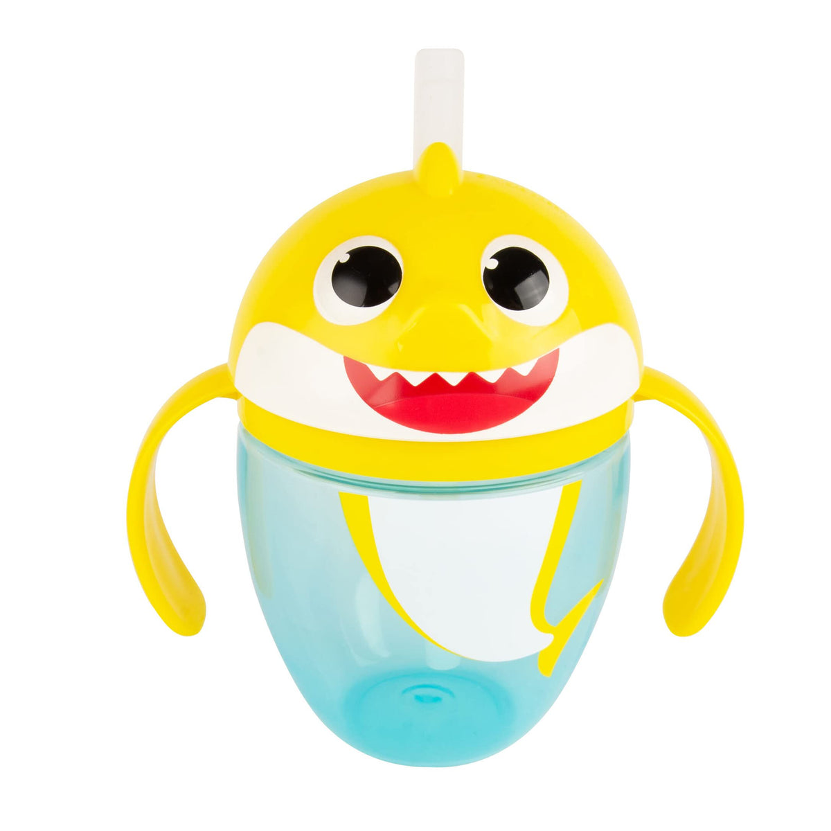 Pinkfong Baby Shark Straw Sippy Cup with Handles, 7 oz