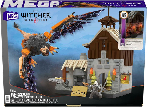 MEGA The Witcher Building Set – Corvo Bianco & Griffin 431 Pieces