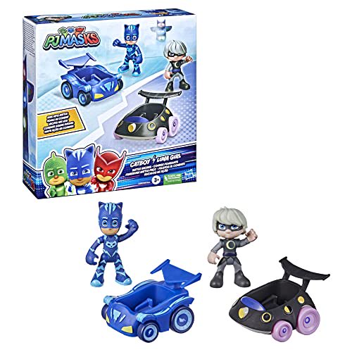PJ Masks Catboy vs Luna Girl Racer Set with Figures & Cars