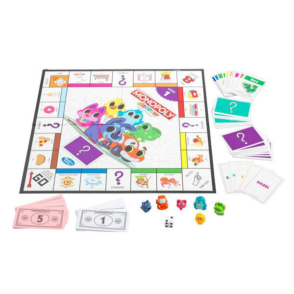 Hasbro Monopoly Discover Board Game – 2 Levels of Play for Kids 4+