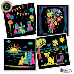 Play Monster Colorforms 70th Anniversary Sticker Box Set, 500+ Pieces