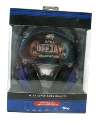 Sakar Ultra DeeJay DJ Headphones – Blue & Black