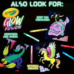 Crayola Glow Fusion Coloring Set – Mythical Creatures