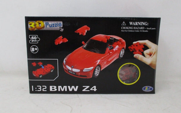 Happy Well BMW Z4 3D Puzzle Model – Solid Red, 1:32 Scale