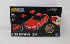 Happy Well BMW Z4 3D Puzzle Model – Solid Red, 1:32 Scale