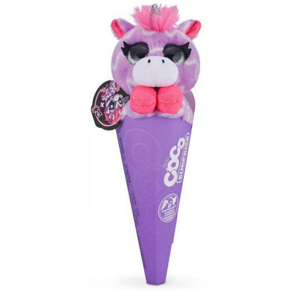 Zuru Coco Cones Neon Series – Ziggy the Zebra Plush with Surprise