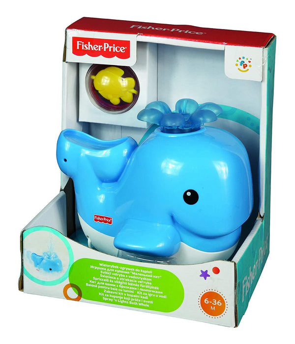 Fisher-Price Brilliant Basics Spray 'N Lights Bath Whale