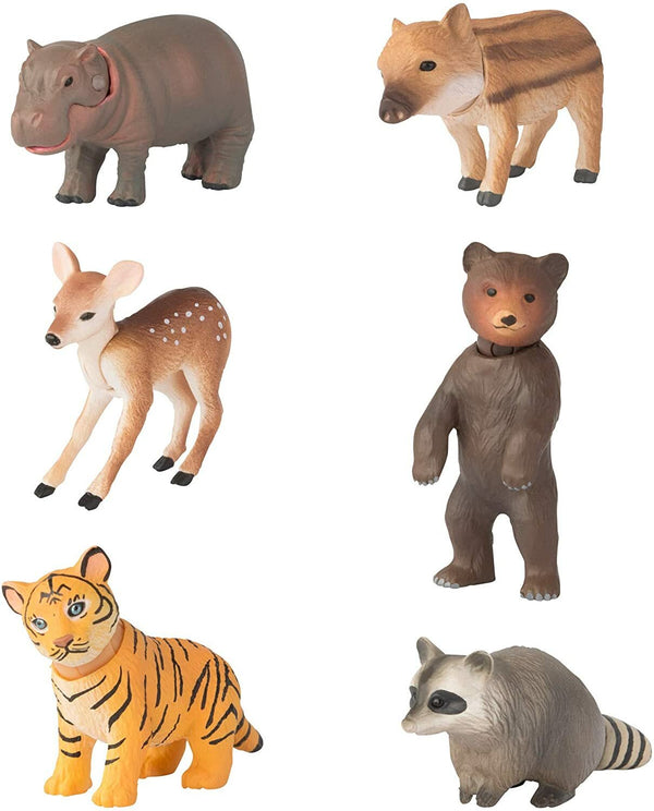Ania Baby Animals 6-Piece Collectible Figure Pack