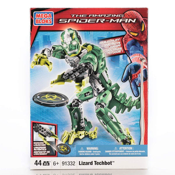 Mega Bloks Lizard Man Techbot 10" Buildable Action Figure
