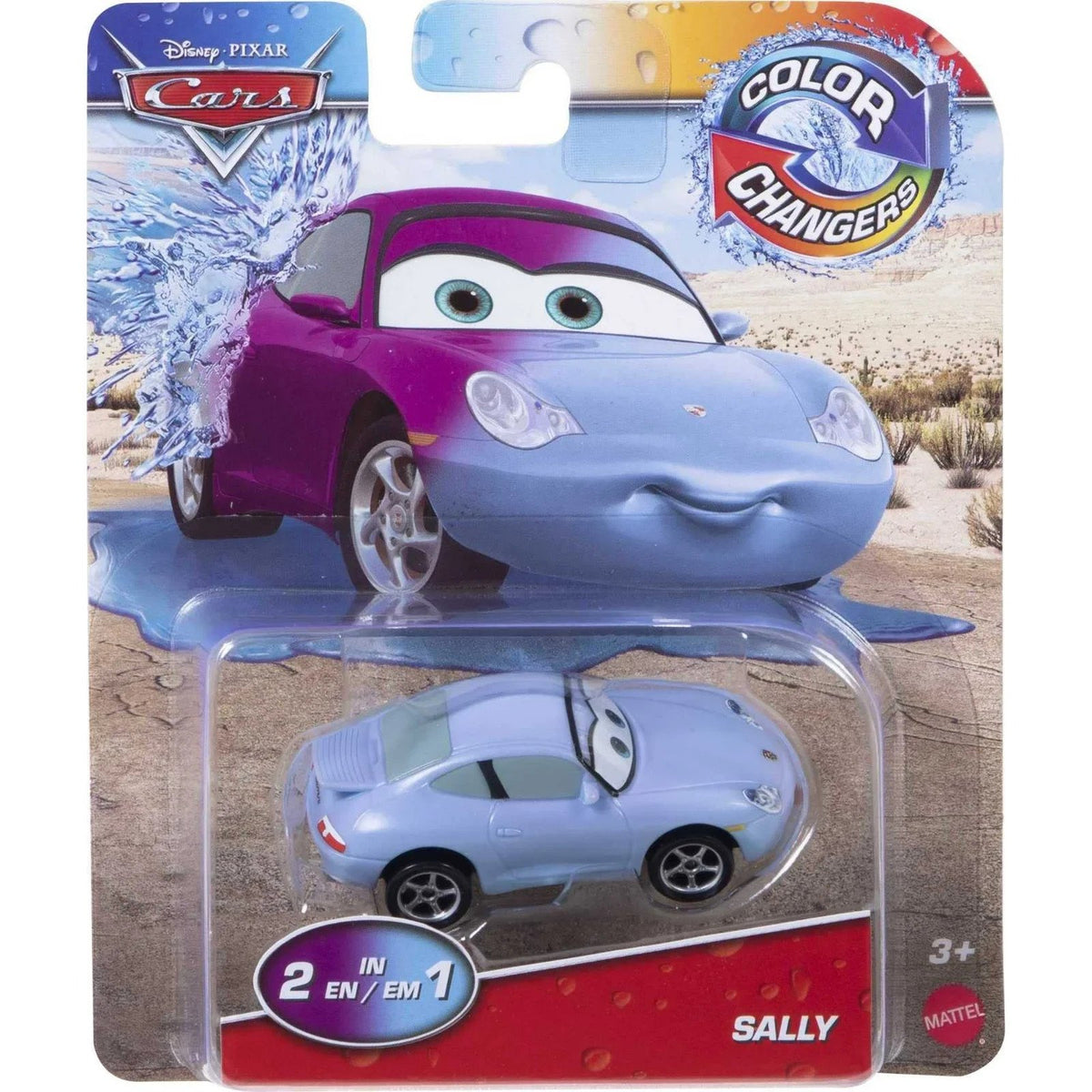 Mattel Disney Pixar Cars Color Changers Sally 1:55 Scale