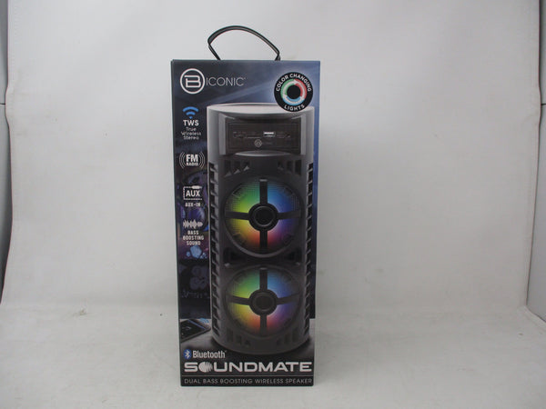 Bytech Biconic Bluetooth Speaker with Color-Changing Lights