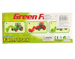 Green Friction-Powered Farm Truck Toy for Kids
