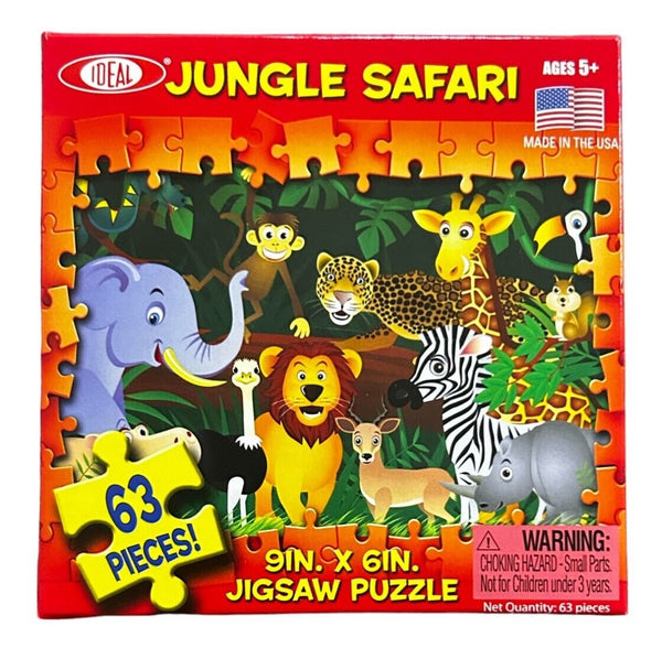 Cardinal Jungle Safari 63-Piece Kids Jigsaw Puzzle