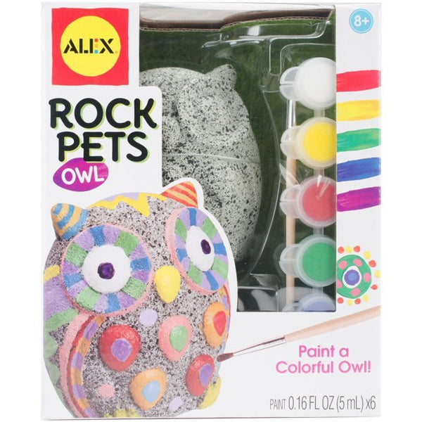 Rock Pets Owl Paint Kit – DIY Weatherproof Rock Painting Set