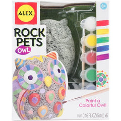 Rock Pets Owl Paint Kit – DIY Weatherproof Rock Painting Set