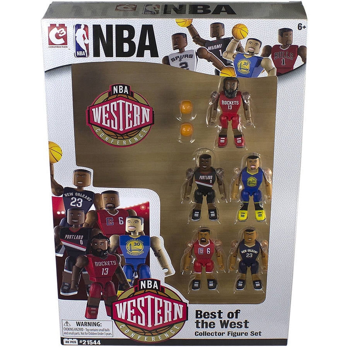 NBA Best of the West C3 Collectible Figures – 5-Pack