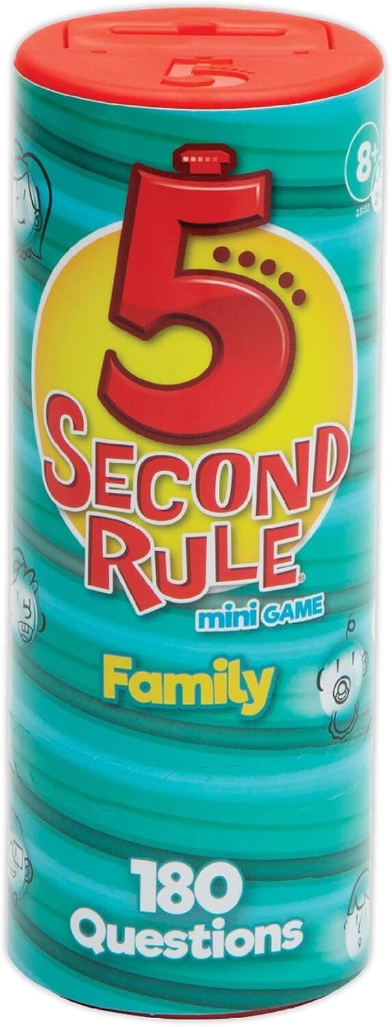 5 Second Rule Family Edition Card Game – Mini Tube