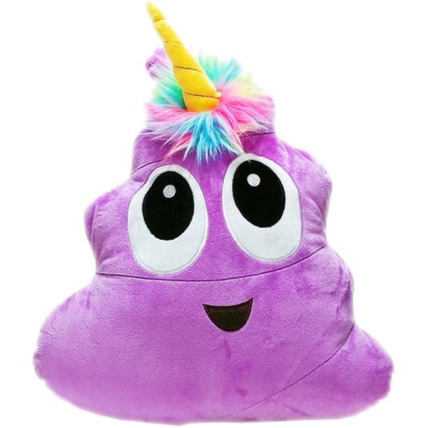 Poonicorn Purple 16-inch Plush Pillow
