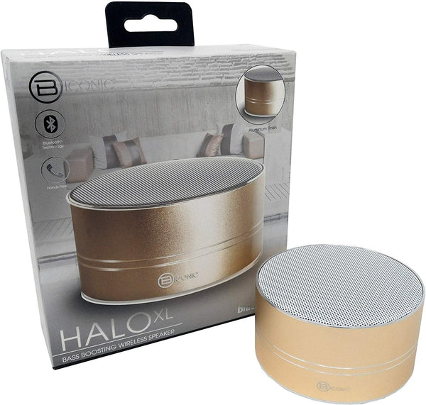 B Iconic Halo XL Wireless Bass Speaker – Gold