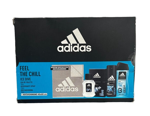 Adidas Feel The Chill Ice Dive Shower Gel & Deo Body Spray Set