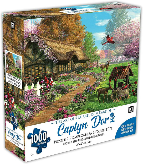 KI Caplyn Dor Peaceful Retreat 1000 Piece Jigsaw Puzzle, 27x20 in