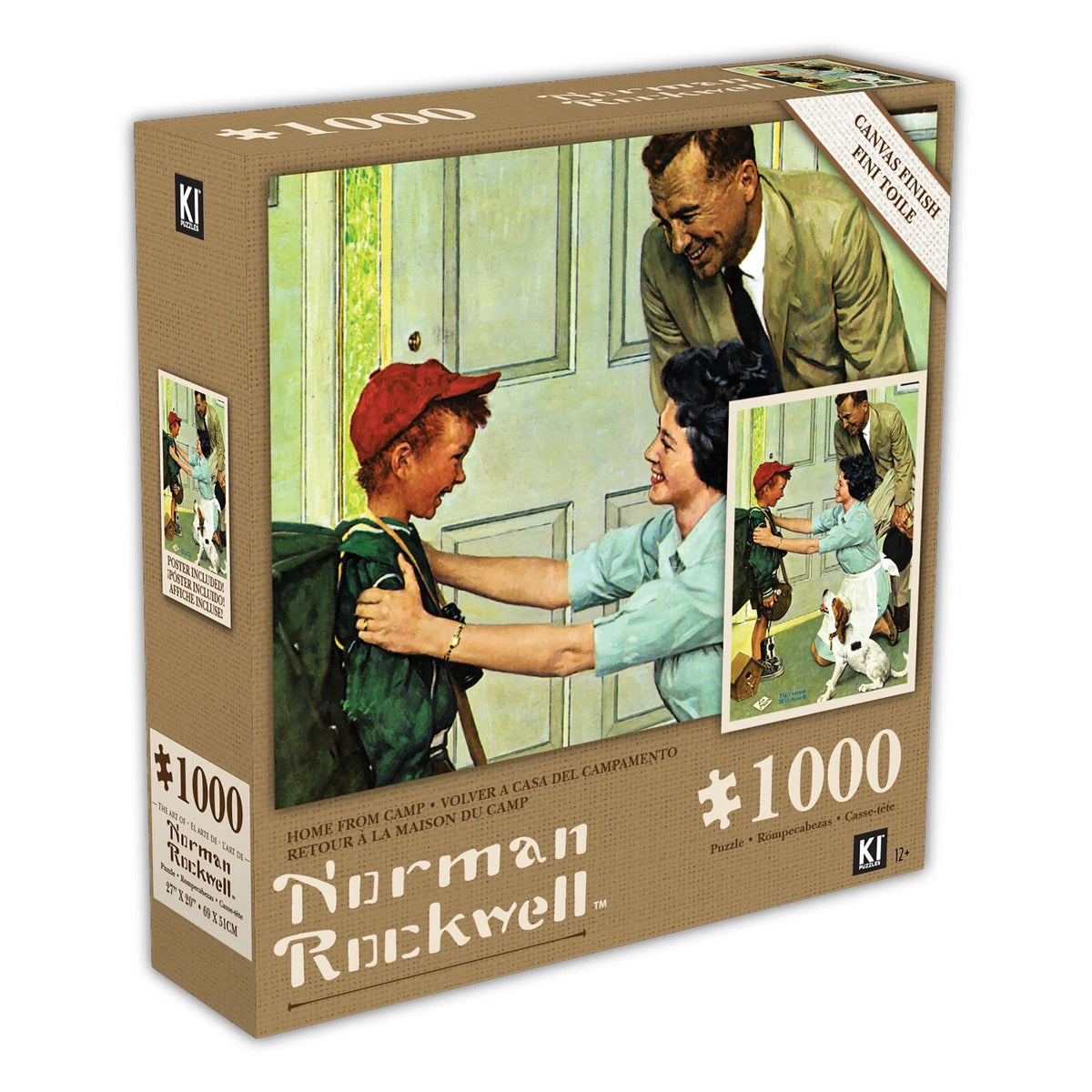 KI Puzzle Norman Rockwell Home From Camp 1000-Piece Puzzle