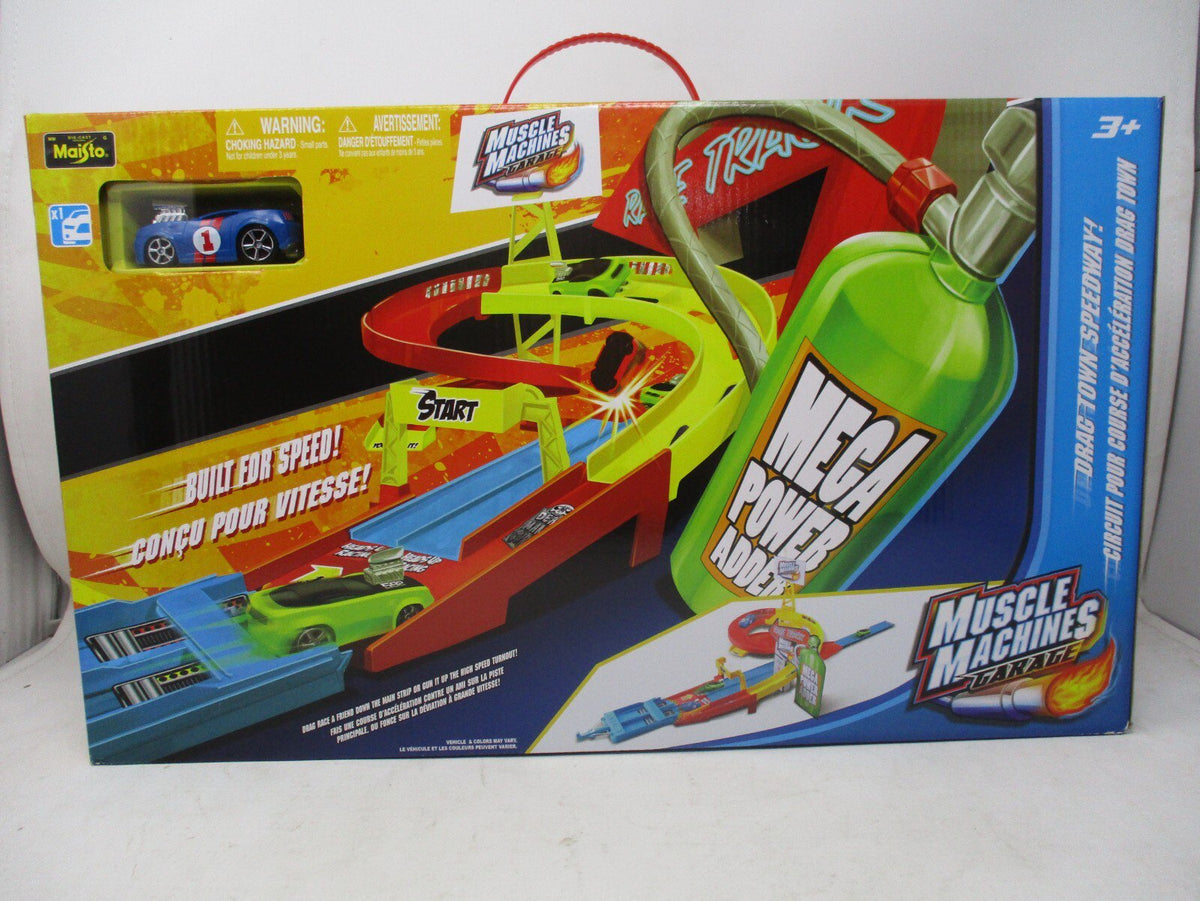 Maisto Muscle Machines Drag Town Speedway Track Set