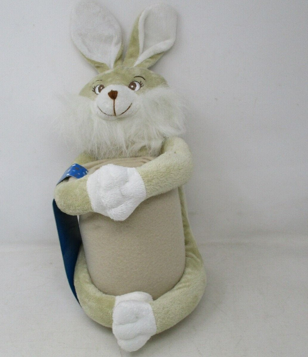Northpointe Huggable Rabbit Plush with Sound & Fleece Throw Blanket