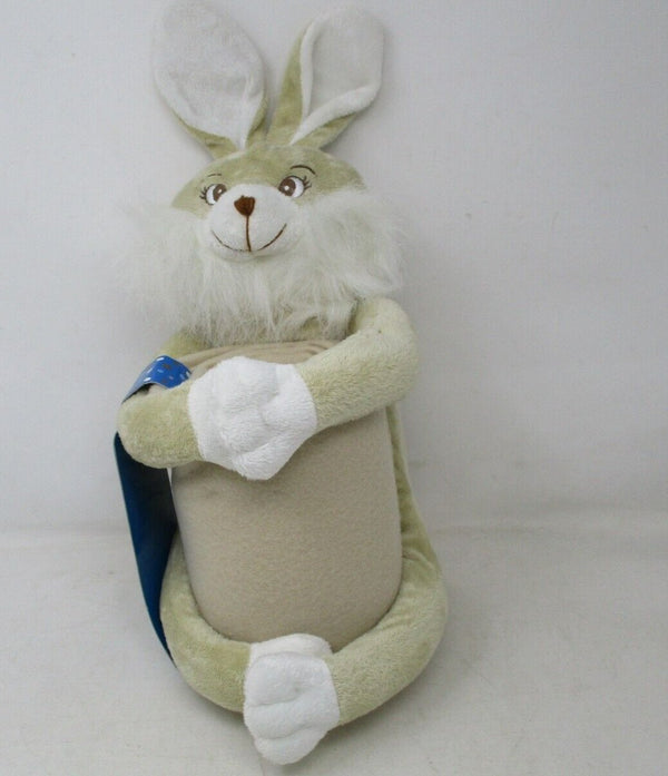 Northpointe Huggable Rabbit Plush with Sound & Fleece Throw Blanket