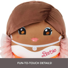 Barbie Cuutopia Plush Doll – 10-Inch Soft Pillow Figure in Peach Gown