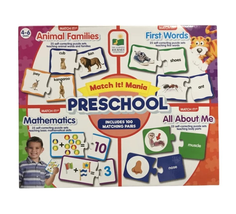 Match It Mania Preschool – 100 Matching Pairs Game