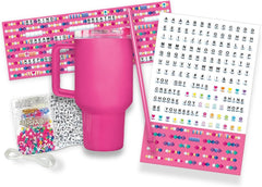 Shimmer 'n Sparkle ABC Bead Bracelet Making Set with 20oz Tumbler