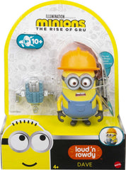 Mattel Minions Loud 'N Rowdy Dave Interactive Action Figure